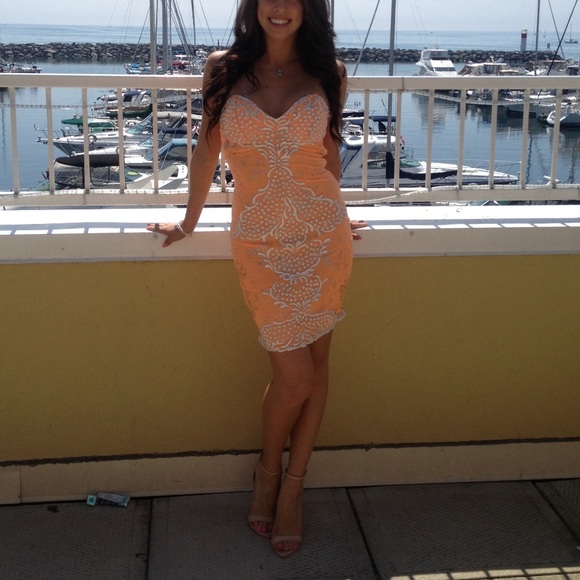 Holt Miami Hand Painted Dress - Picture 1 of 10